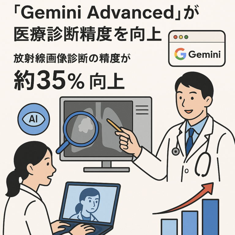 最新AI活用事例：Googleの新AIアシスタント「Gemini Advanced」が医療診断精度を向上