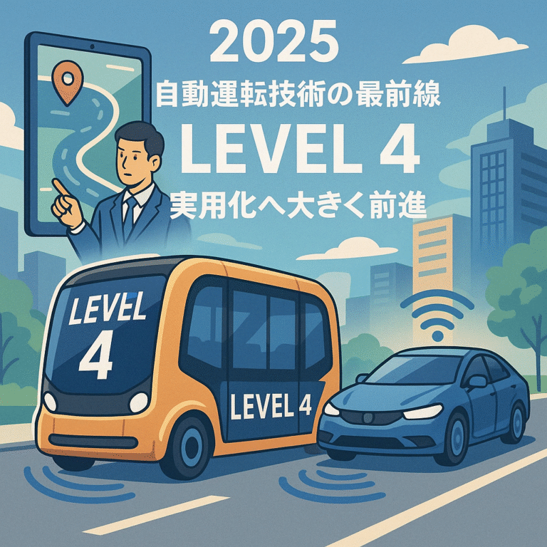 自動運転技術の最前線：2025年、レベル4実用化へ大きく前進